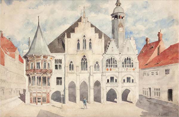 20-Painting-of-the-City-Hall-in-Hildesheim
