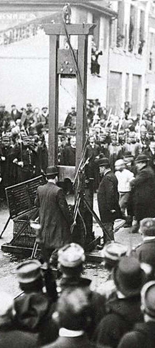 Execution By Guillotine Taking Place