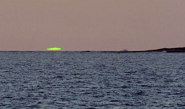 9. Green Flash: This rare occurrence when the conditions are right at the end or beginning of a sunset.