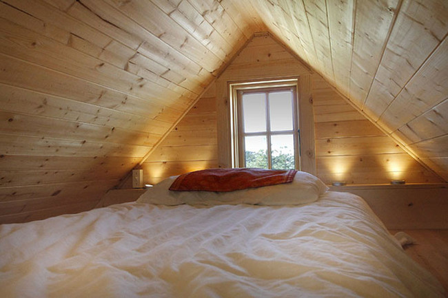 Bed loft for sleeping.