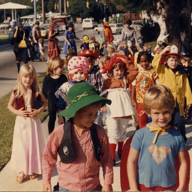 Their preschool's Halloween parade.