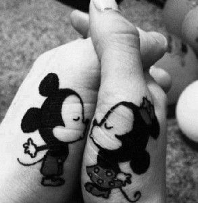 7.) Mickey and Minnie.