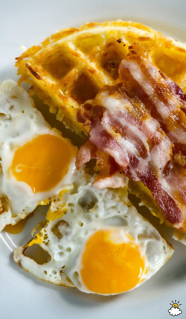 Forget frying pans, spatula, and splattering messes! Just grab a waffle maker to make a complete breakfast in minutes!