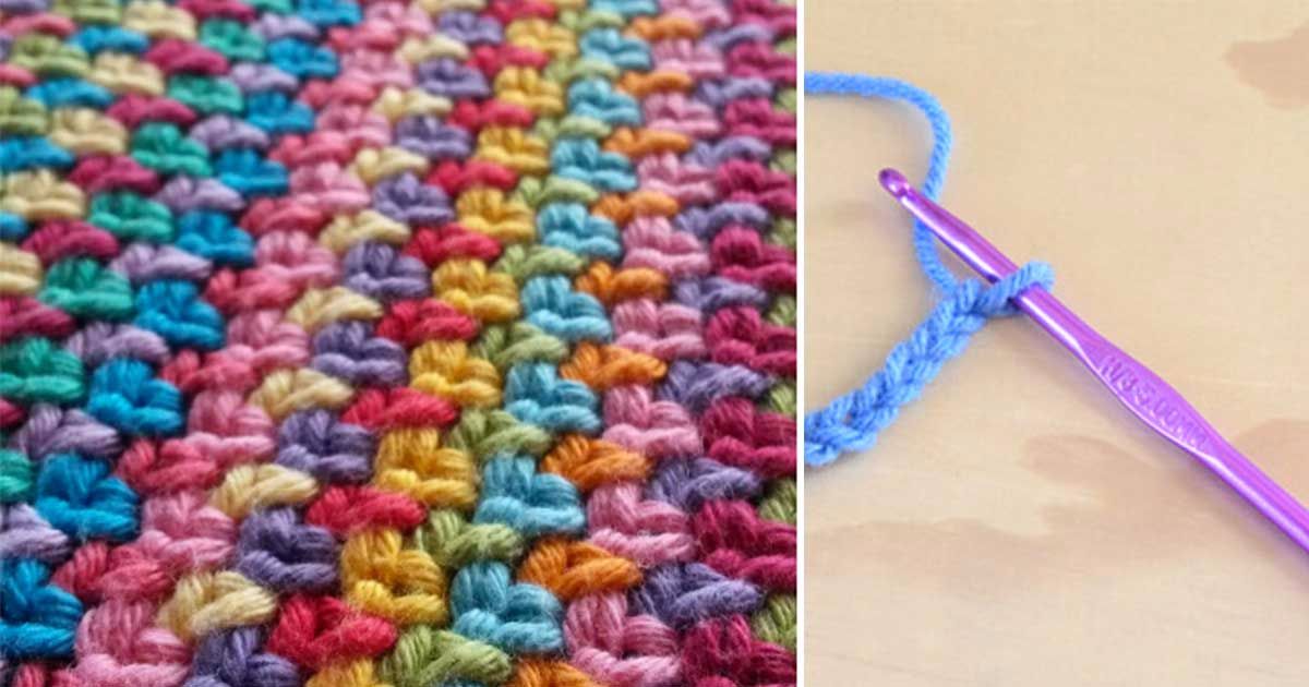 How to crochet the moss stitch (video tutorial & diagram) block tackle diagram 